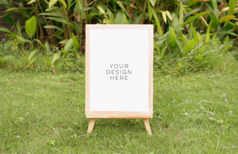 Download Landscape Frame Mockup Psd Free Yellow Images