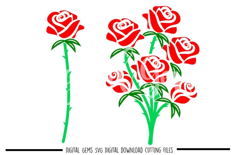 Download Free Rose SVG / DXF / EPS / PNG files Crafter File - Free ...