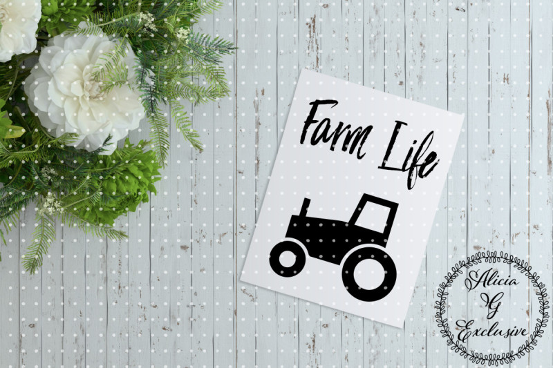 Download Farm Life Tractor Scalable Vector Graphics Design Free Cricut Svg File Craft PSD Mockup Templates