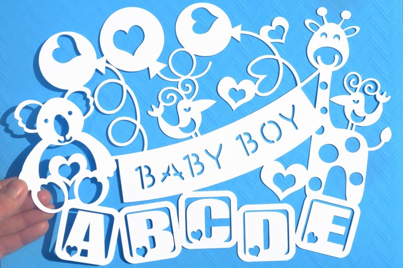 Free Baby Boy Paper Cut Svg Dxf Eps Files Svg Free Svg File Cricut And Silhouette