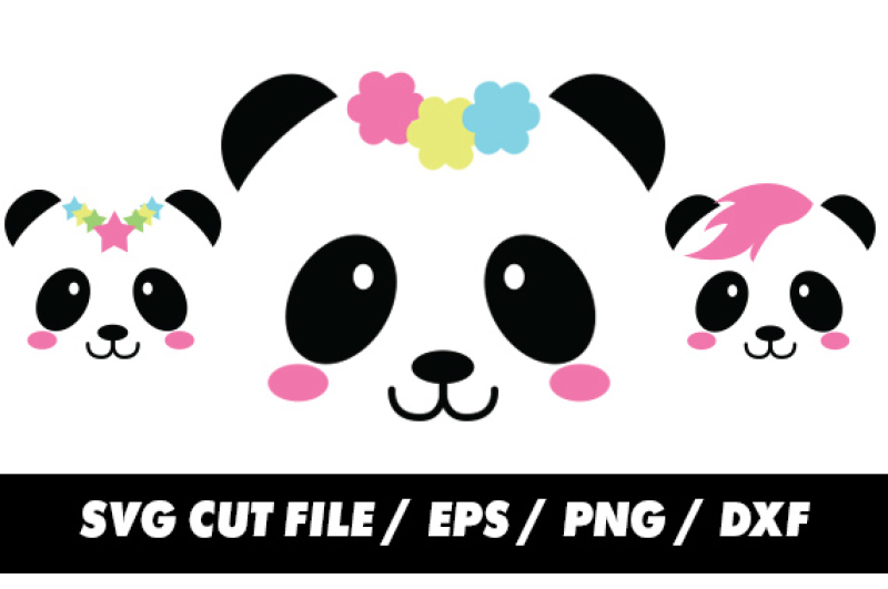 Panda Svg For Silhouette And Cricut By Freeling Design House Thehungryjpeg Com