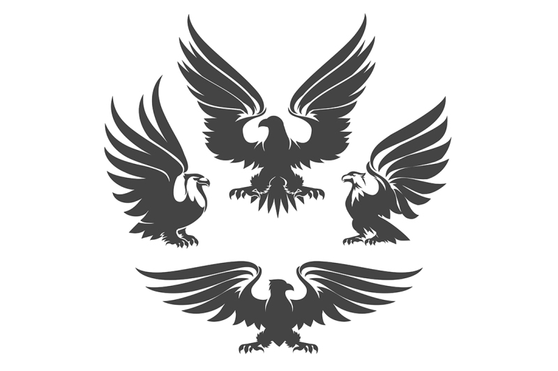 Eagle Emblem Set By Olena1983 | TheHungryJPEG