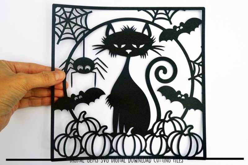 Download Free Halloween Paper Cut Svg Dxf Eps Files Crafter File 3d Svg File Free