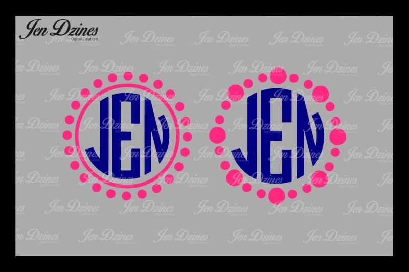Free Dot Circle Monogram Frame Svg Dxf Eps Png Crafter File 20788 Free Svg Files For Cricut Silhouette And Brother Scan N Cut