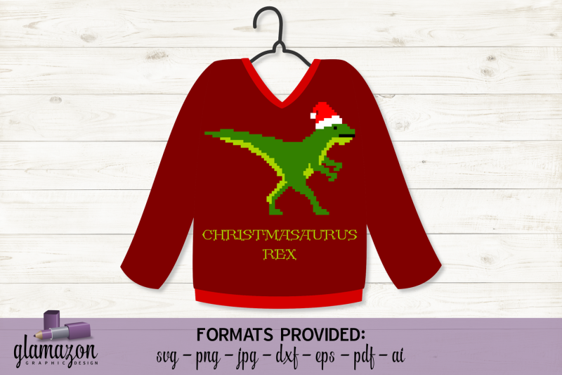 Download Ugly Sweater Christmas Dinosaur Svg Dxf Eps Png Pdf Jpg Ai Cutting File Scalable Vector Graphics Design Free Download Svg Files Food And Drinks PSD Mockup Templates