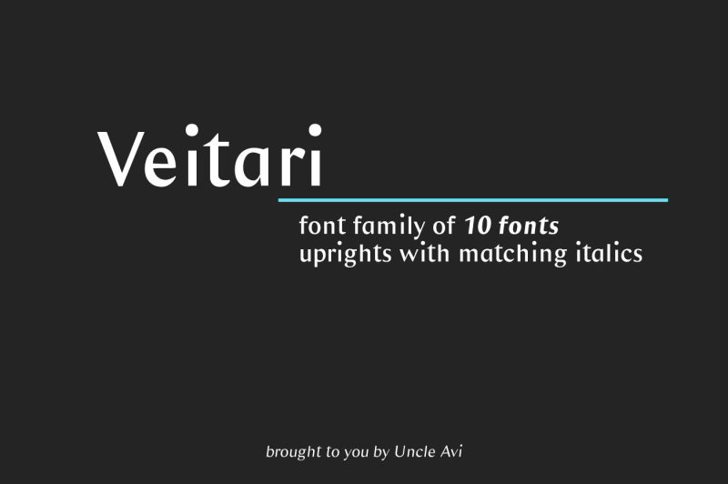 Veitari Font Family By Uncle Avi Supply Thehungryjpeg Com