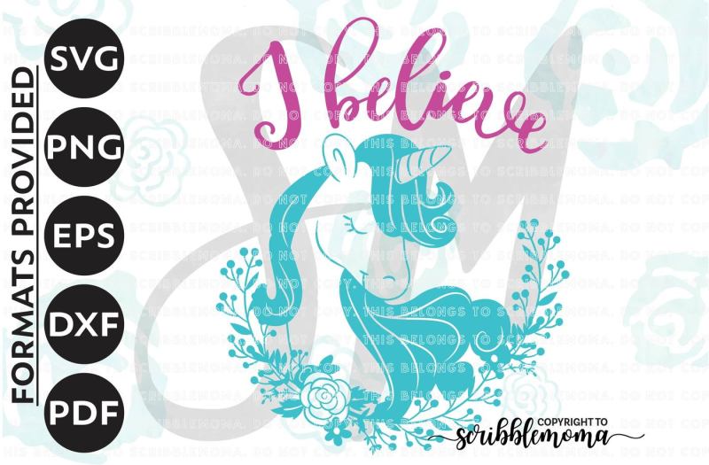 Unicorn Svg I Believe Svg Unicorn Cut File Fairy Tail Svg Unicorn Vector Cut Files For Silhouette For Cricut Design Download Svg Files Food And Drinks
