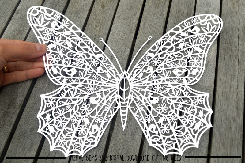 Download Butterfly Paper Cut SVG / DXF / EPS files By Digital Gems ...