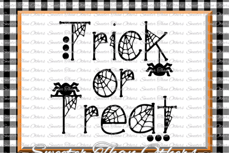 Download Halloween Svg Trick Or Treat Svg Spiders Svg Dxf Silhouette Studios Cameo Cricut Cut File Instant Download Vinyl Design Htv Scal Mtc By Sweeter Than Others Thehungryjpeg Com SVG, PNG, EPS, DXF File