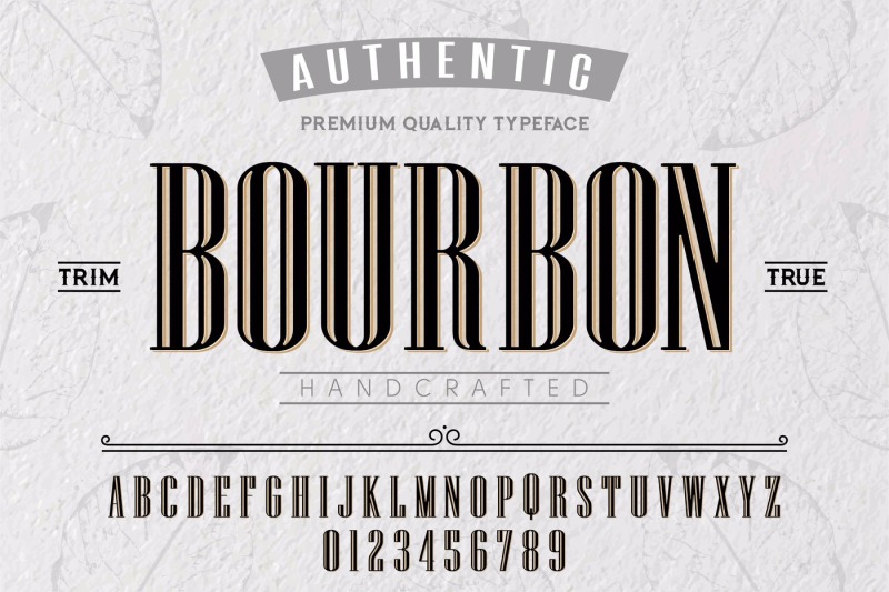 Font Alphabet Script Typeface Label Bourbon Typeface For Labels And Different Type Designs By Dot Thehungryjpeg Com