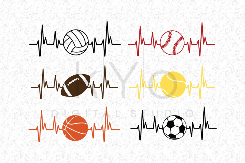 Free Heart Beat Sport Baseball Football Soccer Basketball Volleyball Tennis Crafter File Icon Png Pack Free Icon Download