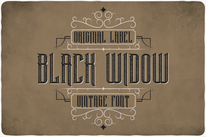 Free Black Widow Typeface Script Fonts