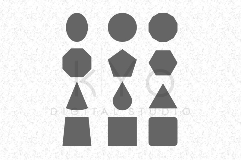 Basic Shapes Svg Dxf Files Scalable Vector Graphics Design Free Cut Files For Silhouette