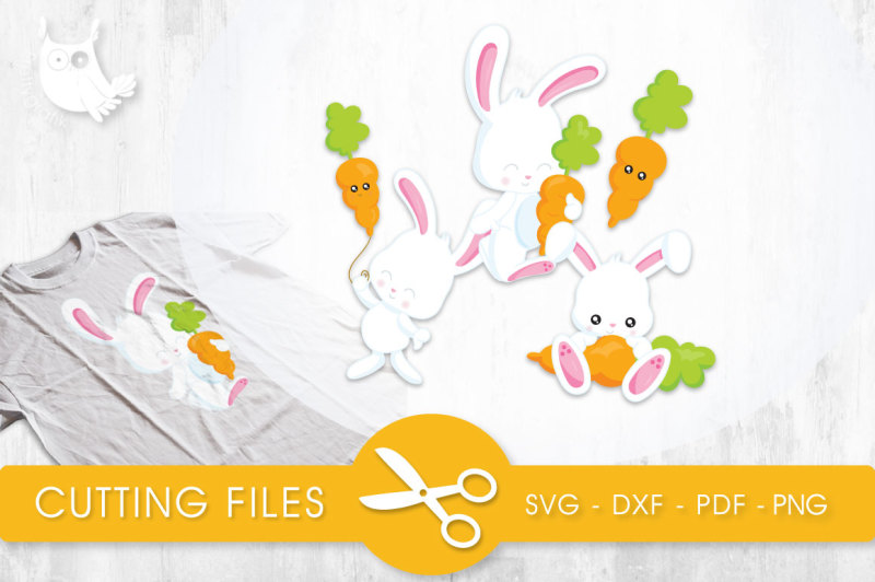 Bunny And His Carrot Svg Png Eps Dxf Cut File Design Download Free Best Svg