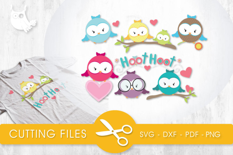 Download Free Cute Little Owls Svg Png Eps Dxf Cut File PSD Mockup Template