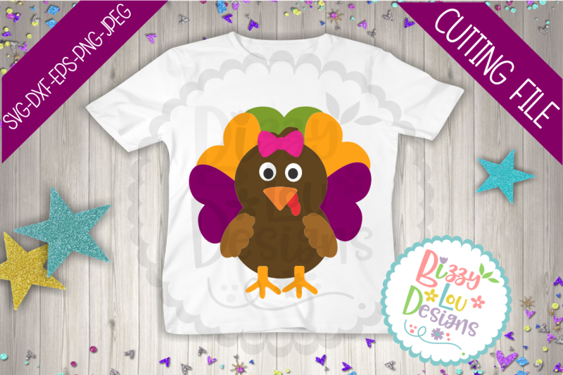 Download Free Turkey Girl Svg Dxf Eps Png Jpeg Cuttign File Crafter File