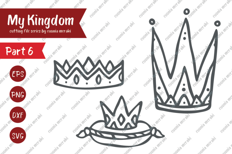 Download Free Crown King Queen Prince Princess Cutting File PSD Mockup Template