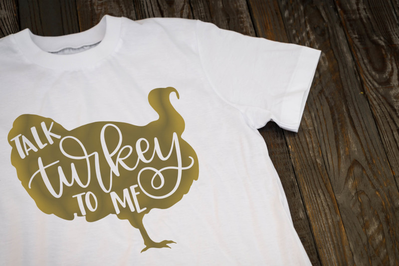 Download Free Talk Turkey To Me Hand Lettered Svg Crafter File