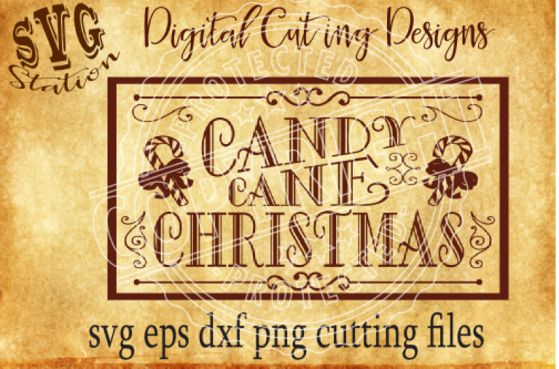 Candy Cane Christmas Svg Png Eps Dxf Cutting File Silhouette Cricut Scal By Svg Station Thehungryjpeg Com