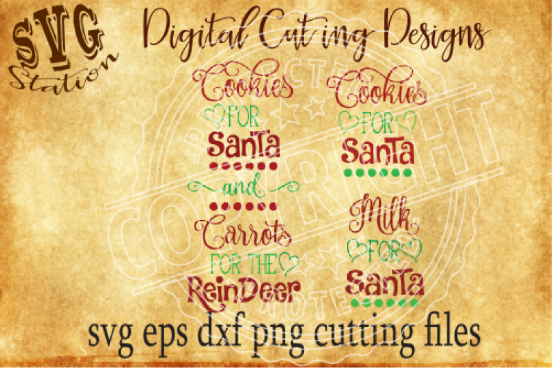 Download Free Cookies For Santa  Svg Png Eps Dxf Cutting File Silhouette Cricut Scal Crafter File