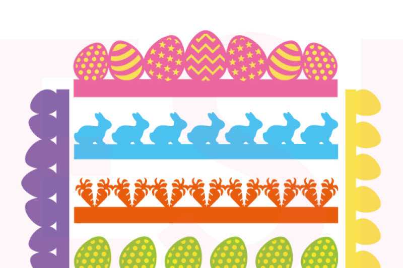Easter Border Designs - SVG, DXF, EPS By ESI Designs ...