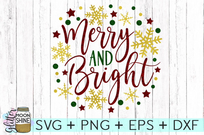 Download Free Merry And Bright Svg Png Dxf Eps Cutting Files Crafter File