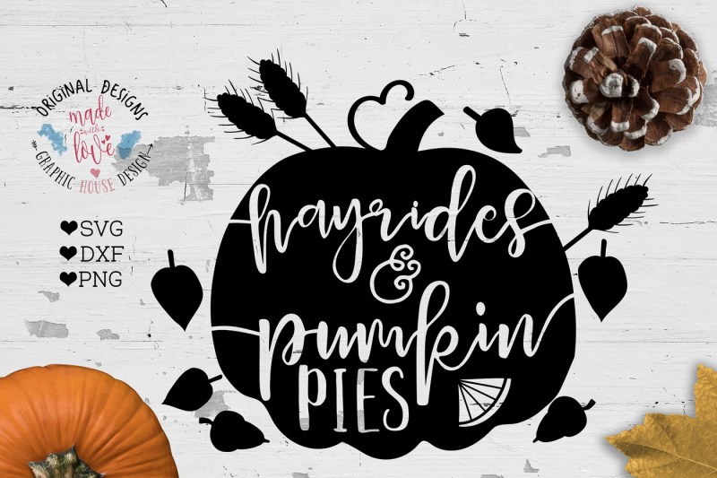 Download Free Hayrides And Pumpkin Pies Cut File Crafter File