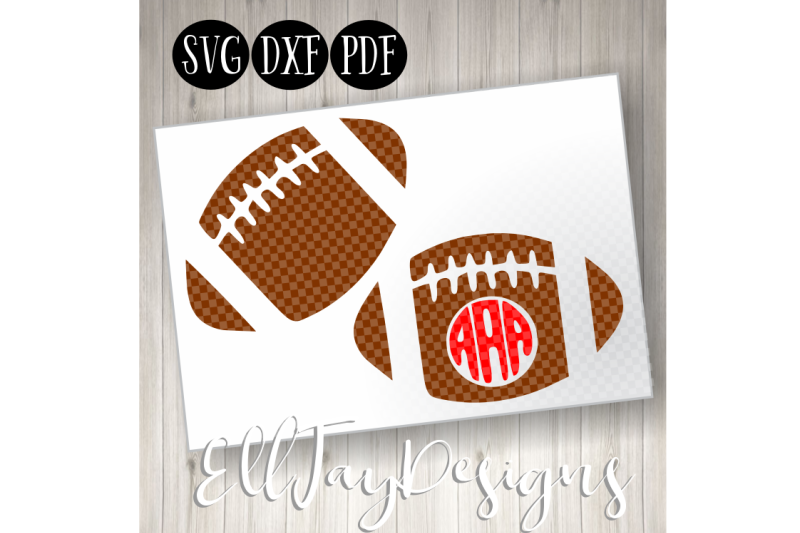 Free Football Monogram Bundle Crafter File - Download Free ...