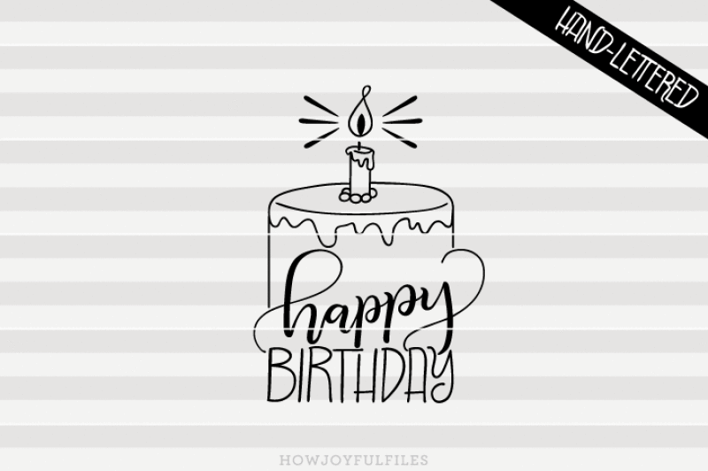 Happy Birthday. Cricut Joy Card Design. Svg / Dxf / Eps Files. Digital  Download. 