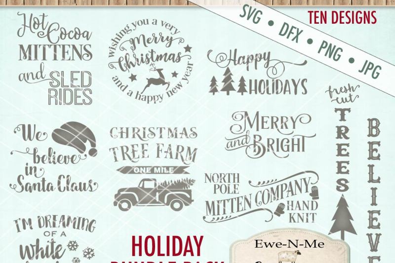 Download Free Holiday Svg Bundle Crafter File All Svg Cut Files For Cut