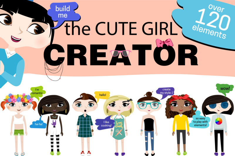 Girls creator. Cute creator.