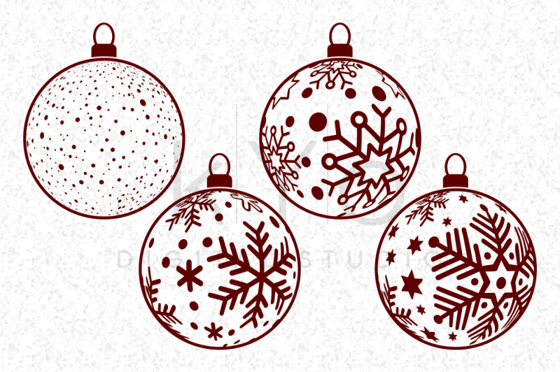 Download Free Free Christmas Tree Balls Snowflake Balls Christmas Svg Files For Cricut Crafter File PSD Mockup Template