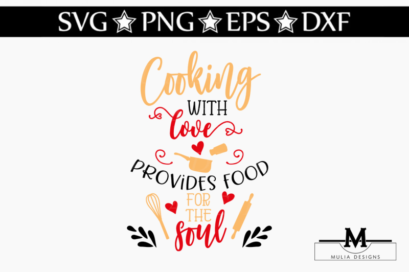 Download Free Cooking With Love Svg SVG DXF Cut File