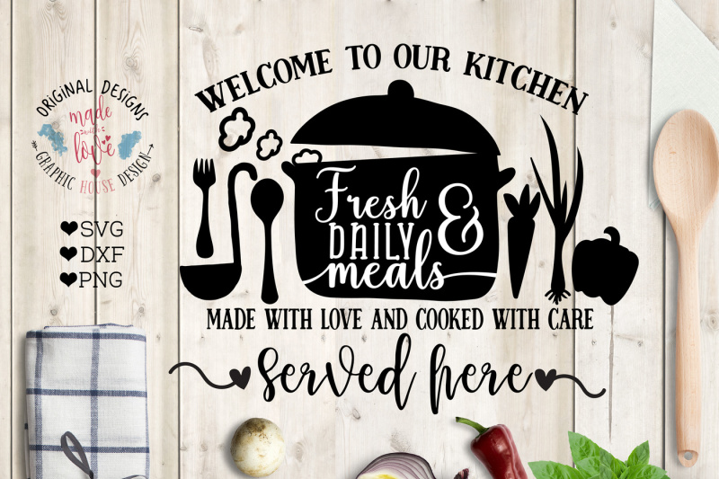 Free Free 188 Kitchen Made With Love Svg Free SVG PNG EPS DXF File