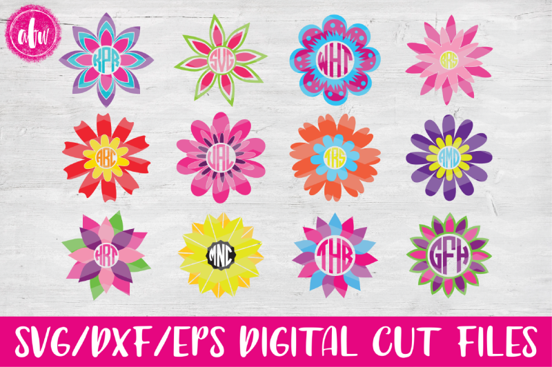 Free Free 222 Flower Monogram Frame Svg Free SVG PNG EPS DXF File