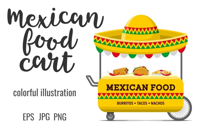 clipart mexican cart