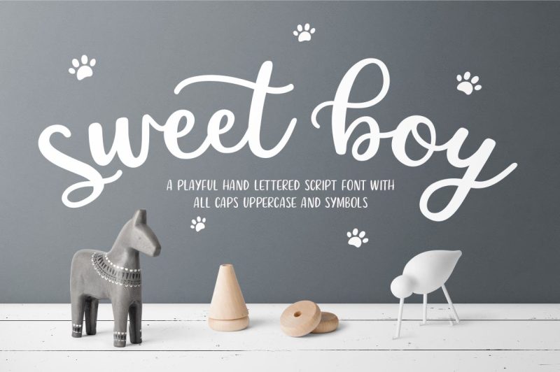 Download Sweet Boy Script Font By Modest Designary | TheHungryJPEG.com