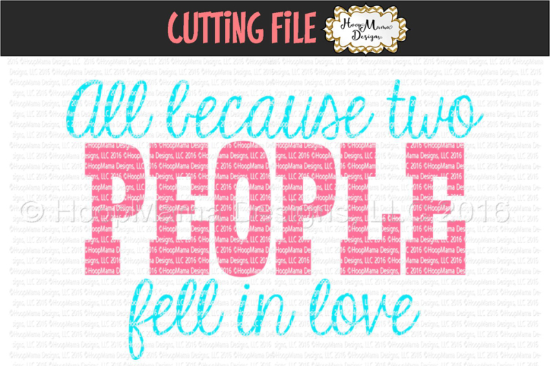 Svg Free Clipart Free All Because Two People Fell In Love Svg