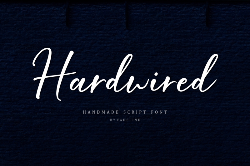 Hardwired Script By Fadeline Thehungryjpeg Com