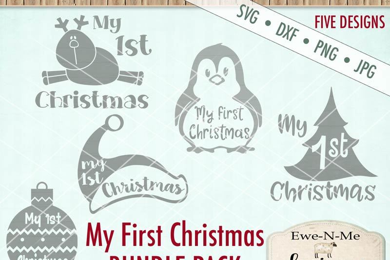 My First Christmas Svg Bundle By Ewe N Me Designs Thehungryjpeg Com