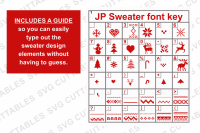 Ugly Christmas Sweater Font By Svg Cuttables Thehungryjpeg Com