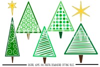 Christmas Tree Svg Dxf Eps Png Files By Digital Gems Thehungryjpeg Com