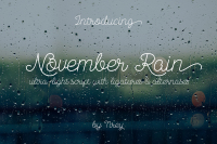 November Rain By Nrey Thehungryjpeg Com