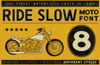 Ride Slow Motorcycle Font Bundle By Konstantine Studio Thehungryjpeg Com