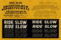 Ride Slow Motorcycle Font Bundle By Konstantine Studio Thehungryjpeg Com