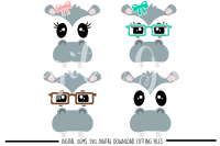 Hippo Svg Dxf Eps Png Files By Digital Gems Thehungryjpeg Com