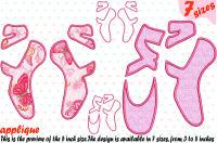 Ballet Shoes Applique Designs For Embroidery Machine Instant Download Commercial Use Digital File 4x4 5x7 Hoop Icon Symbol Sign Girls 6a By Hamhamart Thehungryjpeg Com