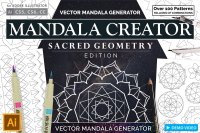 Sacred Geometry Mandala Creator Addon By Vectornomad Thehungryjpeg Com
