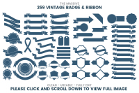 Download 1046 Vintage Badge Ribbon By Toonsteb Thehungryjpeg Com