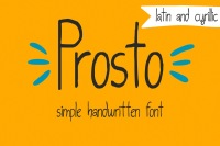 Prosto Latin Cyrillic Simple Font By Anastasiia Macaluso Thehungryjpeg Com